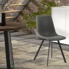 Rousseau - Stoel Oslo PU Zwart - 84x44x57 cm | Belga Meubelen Online