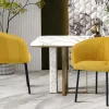 Rousseau - Stoel Sevilla Stof Geel - 79x57x62 cm | Belga Meubelen Hot