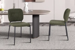 Rousseau - Stoel Sophia Stof Groen - 81x47x56 cm | Belga Meubelen Discount