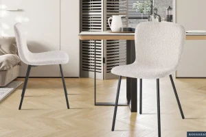 Rousseau - Stoel Susan Boucle - Zand - 77x45x52 cm | Belga Meubelen Best