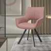 Rousseau - Stoel Tim Stof Roze - 86.5x61x64 cm | Belga Meubelen Clearance