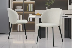 Rousseau - Stoel Toledo Stof Beige - 80x51x55 cm | Belga Meubelen New