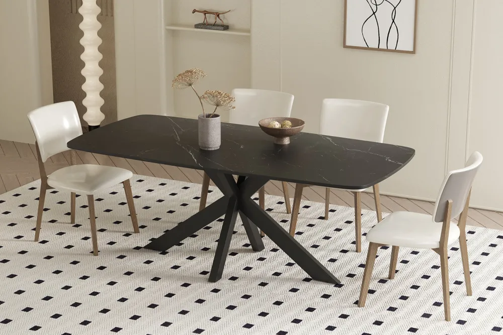 rousseau__tafel_apollo__c_0-4.webp Rousseau - Tafel Apollo 180 cm Deens Ovaal Steen Zwart - 76x180x90cm | Belga Meubelen Fashion