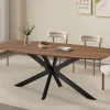Rousseau - Tafel Aziz 200 cm Deens Ovaal Decor Oude Eik - 76x200x100cm | Belga Meubelen Clearance