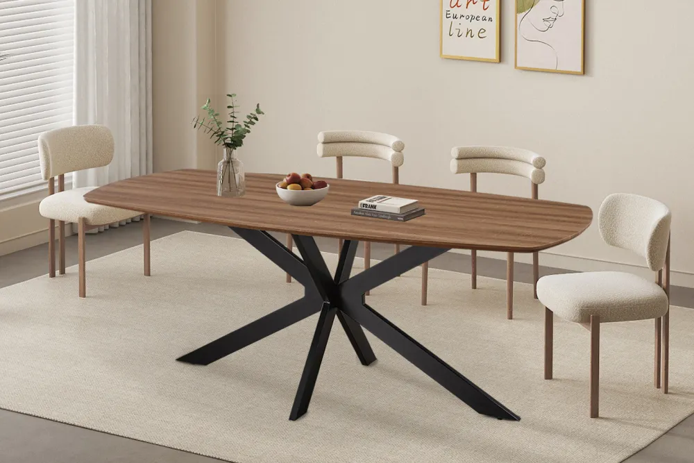 rousseau__tafel_aziz__cm__0-2.webp Rousseau - Tafel Aziz 200 cm Deens Ovaal Decor Oude Eik - 76x200x100cm | Belga Meubelen Clearance