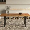 Rousseau - Tafel Elena 200 cm Rechthoekig Mango hout - 76x200x100cm | Belga Meubelen Outlet