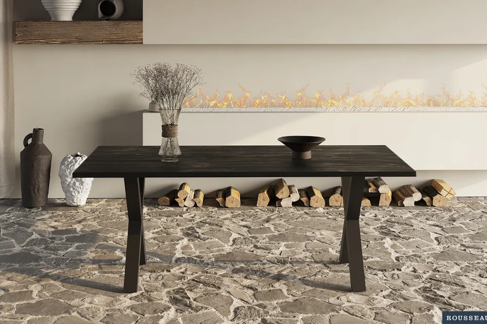 rousseau__tafel_elena__cm_0.webp Rousseau - Tafel Elena 200 cm Rechthoekig Mango hout zwart - 76x200x100cm | Belga Meubelen Fashion