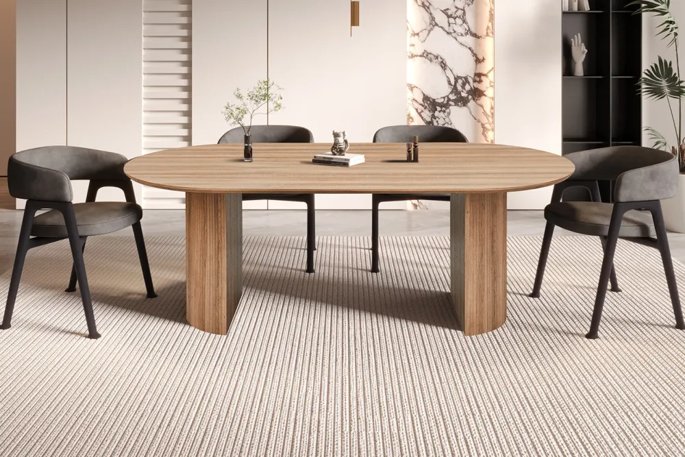 rousseau__tafel_lagos__cm_0.webp Rousseau - Tafel Lagos 220 cm Ovaal Decor Oude eik - 76x220x110 cm | Belga Meubelen Discount