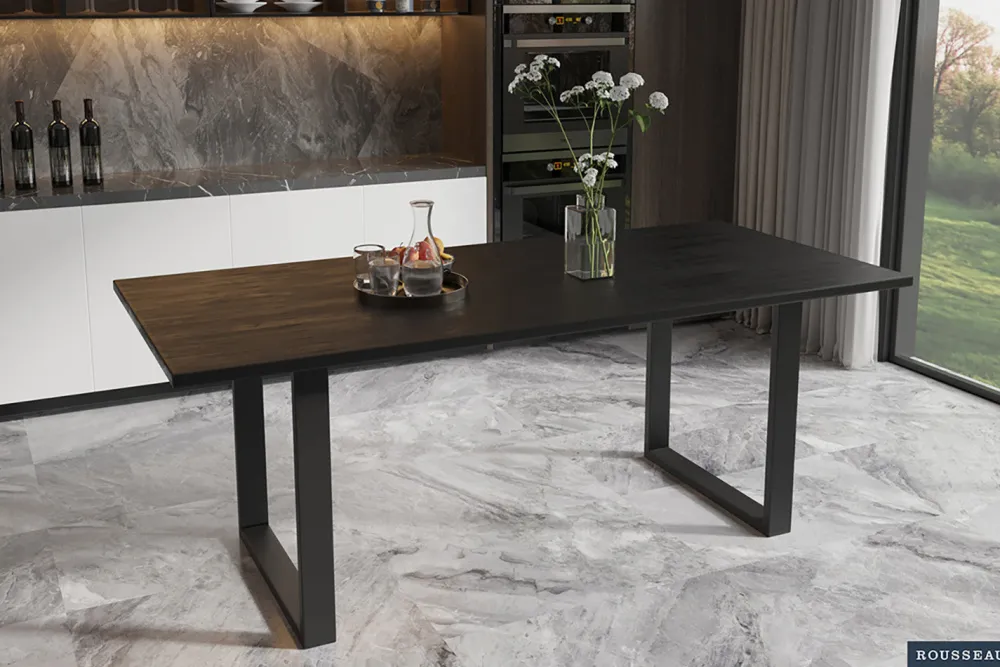 rousseau__tafel_nicola__c_0.webp Rousseau - Tafel Nicola 200 cm Rechthoekig Mango hout zwart - 76x200x100cm | Belga Meubelen Clearance