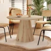 Rousseau - Tafel Tigo 120 cm Rond Decor Oude eik - 75x120x120cm | Belga Meubelen Fashion