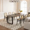 Rousseau - Tafel Tommy 220x100 cm Deens Ovaal U-Poot Mango hout Tabaco - 77x220x100cm | Belga Meubelen Hot