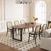 Rousseau - Tafel Tommy 220x100 cm Deens Ovaal U-Poot Mango hout Bruin - 77x220x100cm | Belga Meubelen Sale