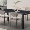 Rousseau - Tafel Zeus 180 cm Rechthoekig Steen Zwart - 76x180x90cm | Belga Meubelen Clearance