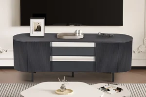 Rousseau - TV meubel Lagos 160 cm Decor Donkerbruin - 57.5x160x45 cm | Belga Meubelen New