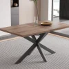 Rousseau - Uitschuifbare tafel Kos 160-200 cm Donkerbruin - 76x200x90 cm | Belga Meubelen Discount