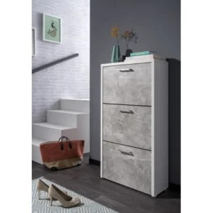 Schoenenkast Fulda 1 - Beton - 61x115x25cm | Belga Meubelen Hot