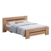 Tweepersoonsbed Odessa - Donkere Eik/Zwart - 160x80x200cm | Belga Meubelen Fashion