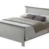 Tweepersoonsbed Orlando - Grijze Eik - 140x95x200cm | Belga Meubelen Discount