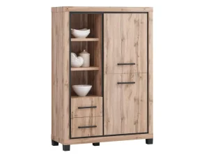 TYC - Barkast Opera - 2 deuren en 2 laden - h165xb114xd45cm | Belga Meubelen Outlet