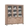 TYC - Bibliotheek Opera - 3 glasdeuren - met LED - b191xh205xd45cm | Belga Meubelen Outlet