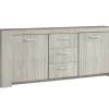 TYC - Dressoir Evoque - Eikengrijs decor - 211x90x45cm | Belga Meubelen Sale