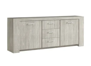 TYC - Dressoir Evoque - Eikengrijs decor - 211x90x45cm | Belga Meubelen Sale
