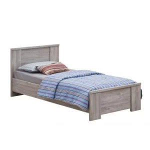 TYC - Eenpersoonsbed Olympia - Grijze Eik - 90x95x200cm | Belga Meubelen Fashion