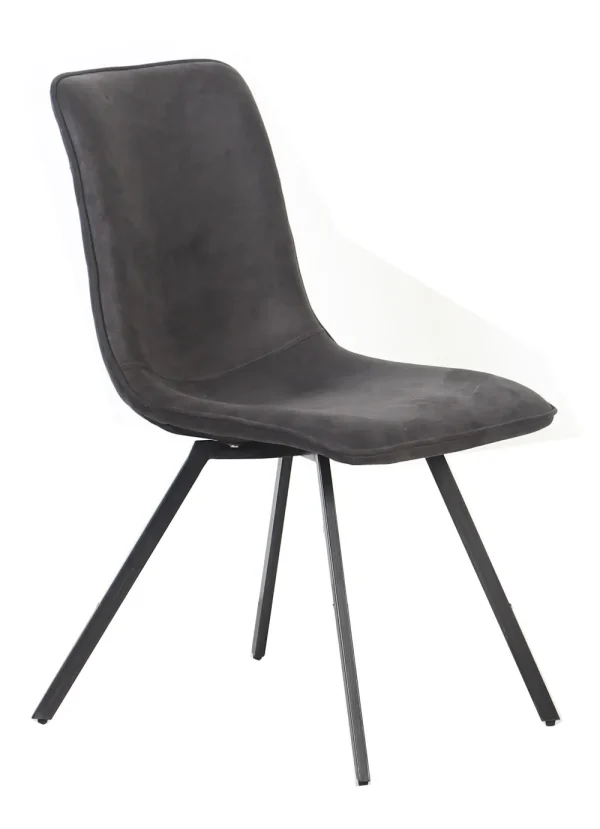 TYC - Eetkamerstoel Cowboy - Stof - Grijs - 47x88x60cm | Belga Meubelen Discount