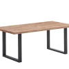 TYC - Eettafel Orly - Industrieele Eik - U-poten - 2 afmetingen - 190/220x76x95cm | Belga Meubelen New
