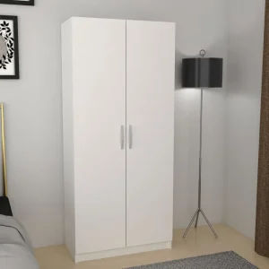TYC - Kleerkast - bergkast Elmo - 2-draaideuren - Snow White - 80x180x50cm | Belga Meubelen New