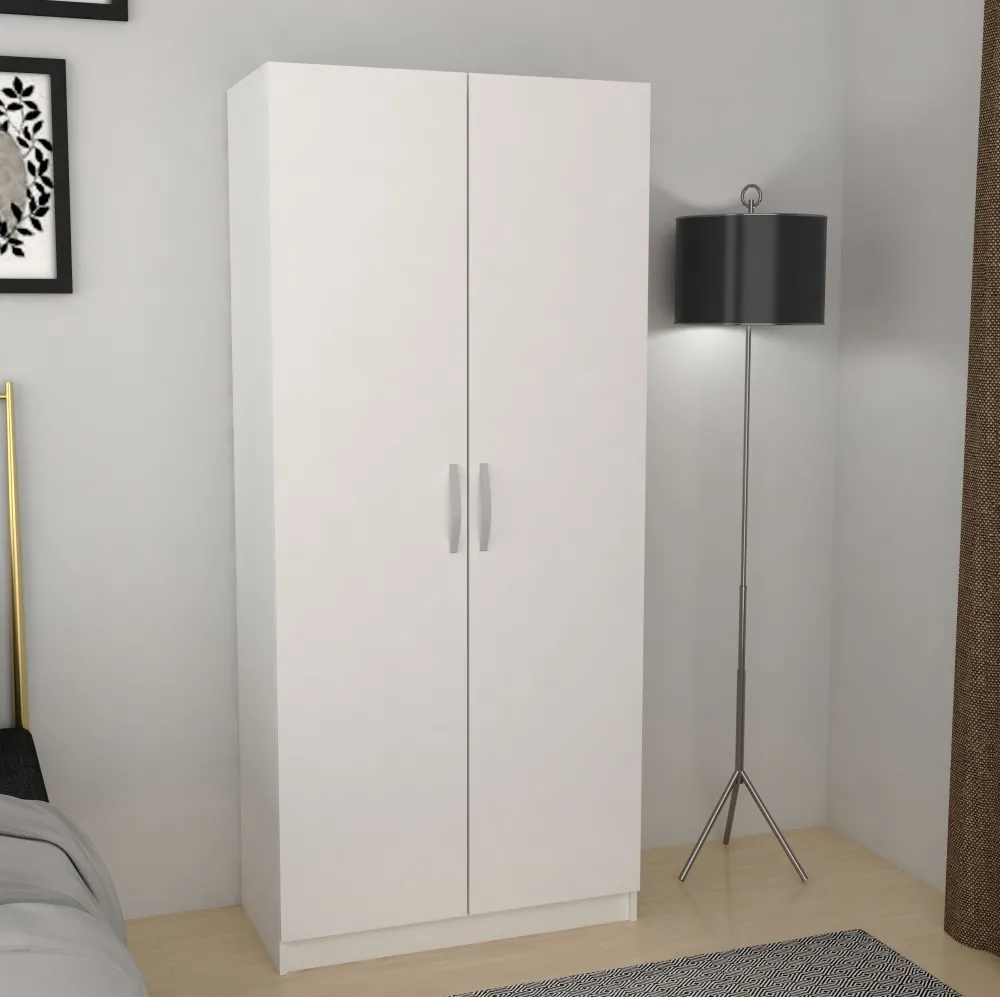 tyc__kleerkast__bergkast__0-2.webp TYC - Kleerkast - bergkast Elmo - 2-draaideuren - Snow White - 80x180x50cm | Belga Meubelen New