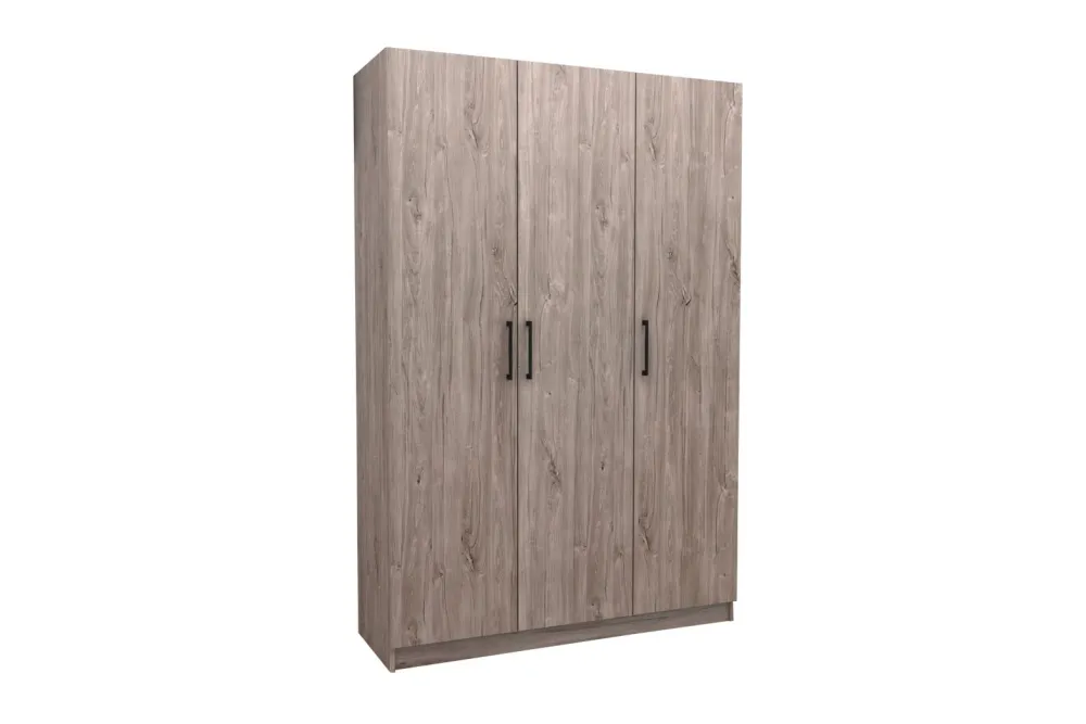 tyc__kleerkast__bergkast__0-4.webp TYC - Kleerkast - bergkast Elmo - 3-draaideur - Grijze Eik - 120x180x40cm | Belga Meubelen Fashion