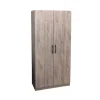 TYC - Kleerkast - bergkast Elmo - 2-draaideuren - Grijze Eik - 80x180x50cm | Belga Meubelen Clearance