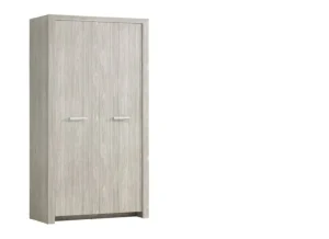 TYC - Kleerkast -motion - 2 draaideuren - Lichte Eik - 112x210x55cm | Belga Meubelen Online