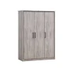 TYC - Kleerkast Olympia - 3 draaideuren - Grijze Eik - 150x208x55cm | Belga Meubelen Discount
