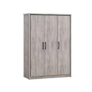 TYC - Kleerkast Olympia - 3 draaideuren - Grijze Eik - 150x208x55cm | Belga Meubelen Discount
