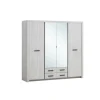 TYC - Kleerkast Ozark - 4 draaideuren - Witte Eik - 218x208x55cm | Belga Meubelen Best