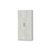 TYC - Kleerkast White - 2 draaideuren - Witte Eik - 80x180x40cm | Belga Meubelen New