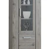 TYC - Kolomkast Vitrine Oslo - Grijze Eik - 85x194x45cm | Belga Meubelen Fashion