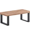 TYC - Salontafel Orly - Industri-le Eik - M-poten - 130x45x65cm | Belga Meubelen Online