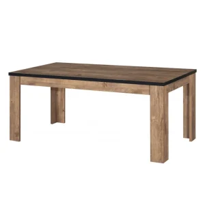 TYC - Tafel Oscar - Donkere Eik/Zwart - 180x75x90cm | Belga Meubelen New