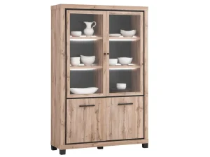 TYC - Vitrine Opera - 2 glasdeuren - LED - b133xh205xd45cm | Belga Meubelen Clearance