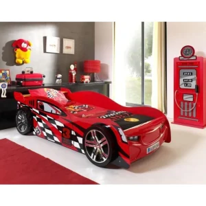 Vipack - Autobed Speeder - Rood - 90x70x200cm | Belga Meubelen Online