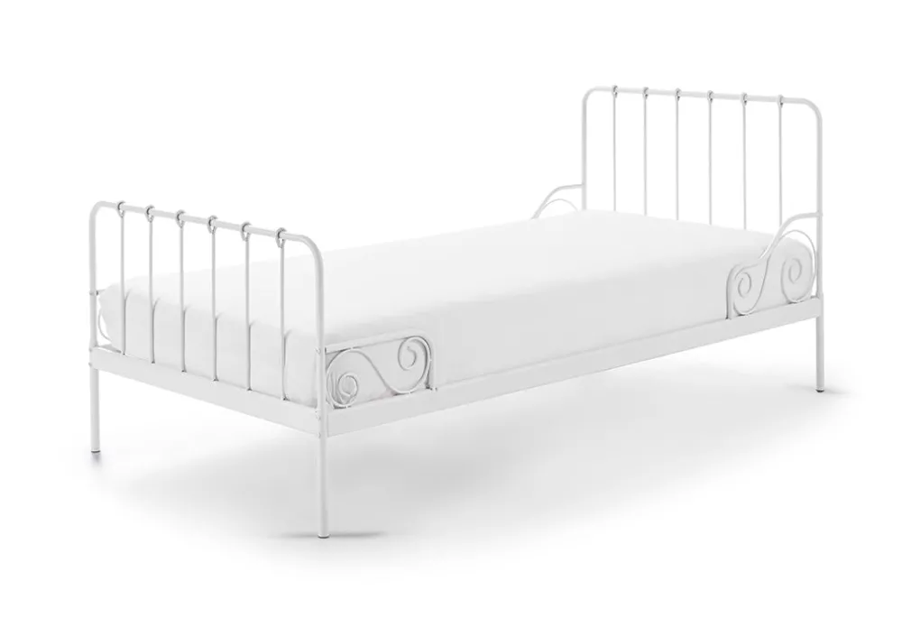 vipack__eenpersoonsbed_al_0-2.webp Vipack - Eenpersoonsbed Alice - ACBE9014 - Wit - 91x94x208cm | Belga Meubelen Clearance