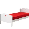 Vipack - Eenpersoonsbed Amori - AMBE9014 - Wit - 96x80x211,2cm | Belga Meubelen Discount