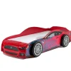 Vipack - Eenpersoonsbed Auto - SCPA200R - Rood - 111x60x200cm | Belga Meubelen Sale