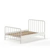 Vipack - Eenpersoonsbed Bronxx - BRBE1414 - Wit - 146,5x110x208cm | Belga Meubelen Best