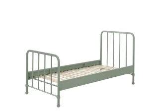 Vipack - Eenpersoonsbed Bronxx - BRBE9093 - Olijfgroen - 98,5x110x208cm | Belga Meubelen Online
