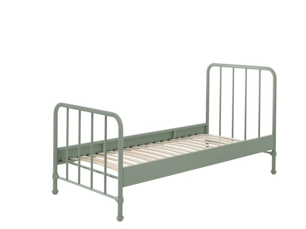 vipack__eenpersoonsbed_br_0.webp Vipack - Eenpersoonsbed Bronxx - BRBE9093 - Olijfgroen - 98,5x110x208cm | Belga Meubelen Online