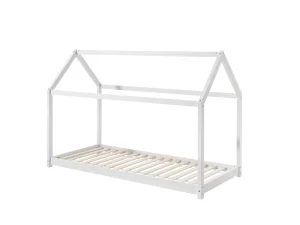 Vipack - Eenpersoonsbed Cabane - CABE9014 - Wit - 98x142x206cm | Belga Meubelen Sale